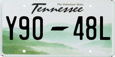 TN license plate Y9048L