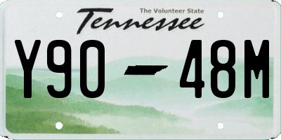 TN license plate Y9048M