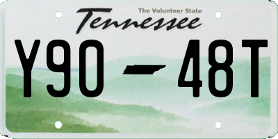 TN license plate Y9048T