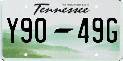 TN license plate Y9049G