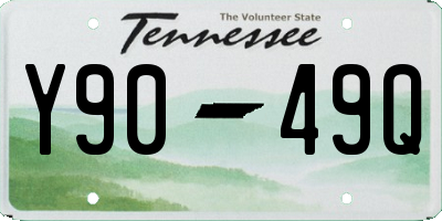 TN license plate Y9049Q