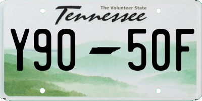 TN license plate Y9050F