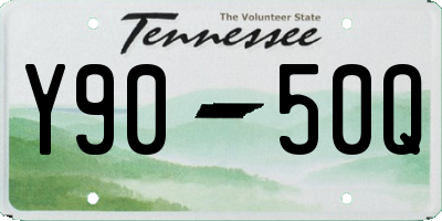 TN license plate Y9050Q