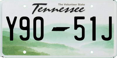 TN license plate Y9051J