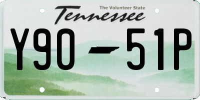 TN license plate Y9051P
