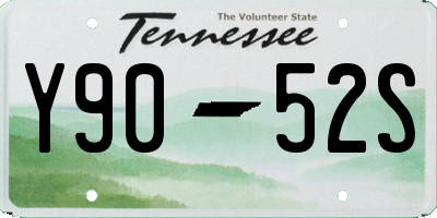 TN license plate Y9052S