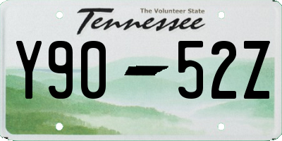 TN license plate Y9052Z