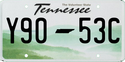 TN license plate Y9053C