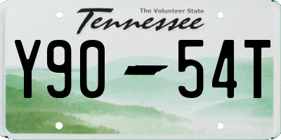 TN license plate Y9054T