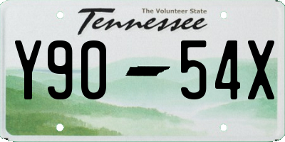 TN license plate Y9054X