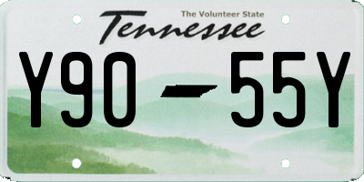 TN license plate Y9055Y