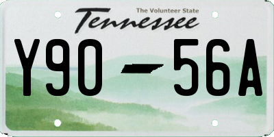 TN license plate Y9056A
