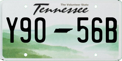 TN license plate Y9056B