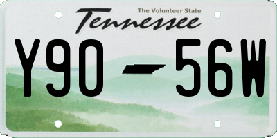 TN license plate Y9056W