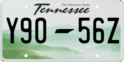 TN license plate Y9056Z