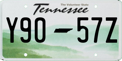 TN license plate Y9057Z