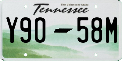 TN license plate Y9058M