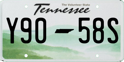 TN license plate Y9058S
