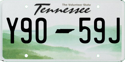 TN license plate Y9059J