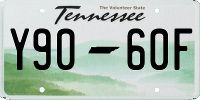 TN license plate Y9060F
