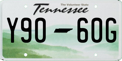 TN license plate Y9060G