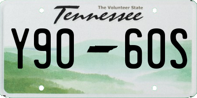 TN license plate Y9060S