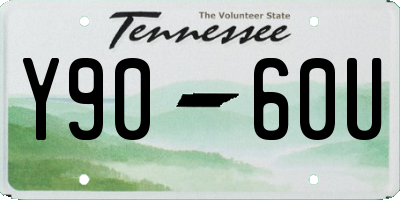 TN license plate Y9060U