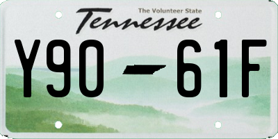 TN license plate Y9061F