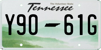 TN license plate Y9061G