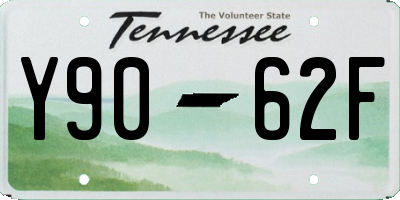 TN license plate Y9062F