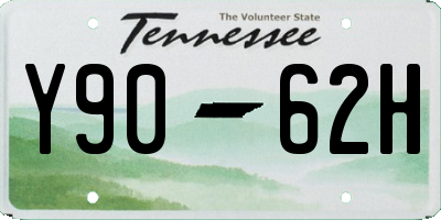 TN license plate Y9062H