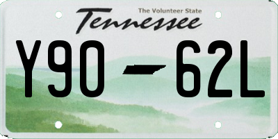 TN license plate Y9062L