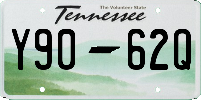 TN license plate Y9062Q