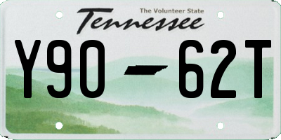 TN license plate Y9062T