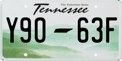 TN license plate Y9063F