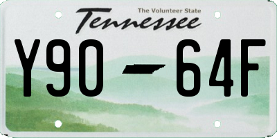 TN license plate Y9064F