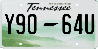 TN license plate Y9064U