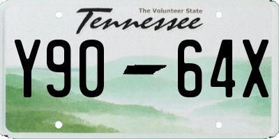 TN license plate Y9064X
