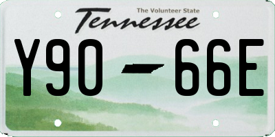 TN license plate Y9066E