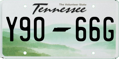 TN license plate Y9066G