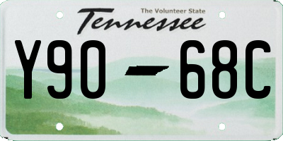 TN license plate Y9068C
