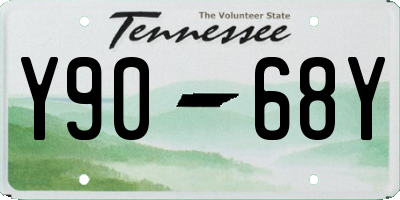 TN license plate Y9068Y