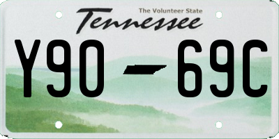 TN license plate Y9069C
