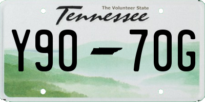 TN license plate Y9070G