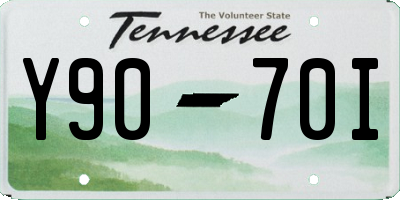 TN license plate Y9070I