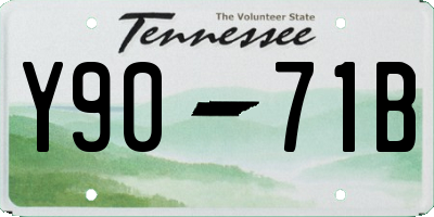 TN license plate Y9071B