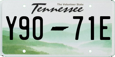 TN license plate Y9071E