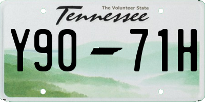 TN license plate Y9071H
