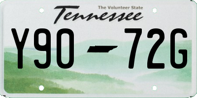 TN license plate Y9072G