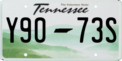 TN license plate Y9073S